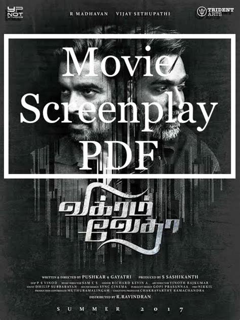 Aug 18 Assistant Director Wanted Mail to infothiraikathai. . Tamil screenplay pdf